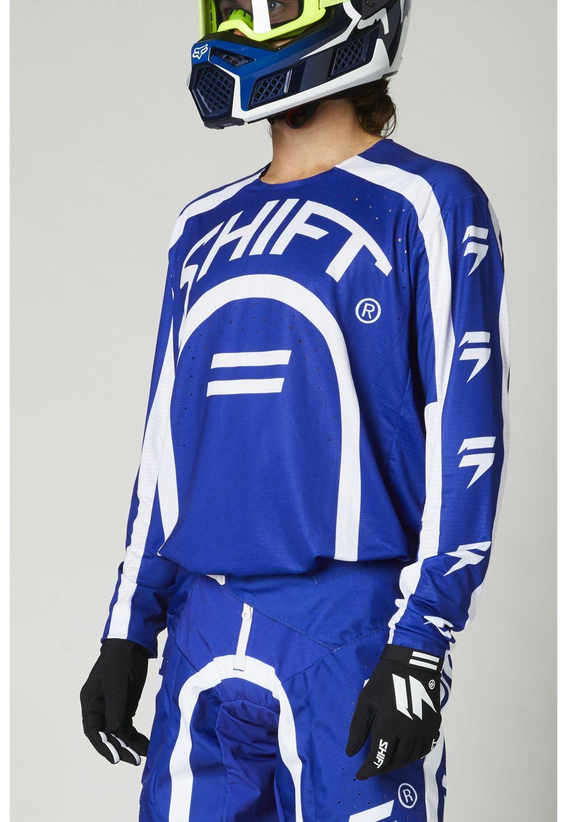 Polera Moto 3Lack Label Curv Azul Shift-3