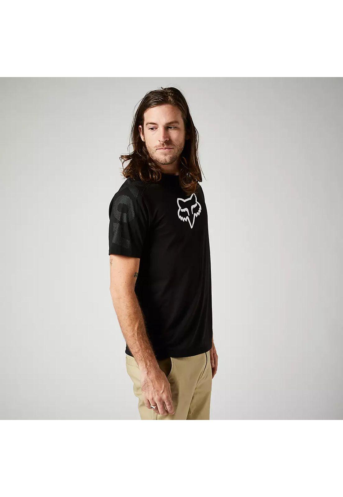 Polera Lifestyle Dvide Negro Fox-2