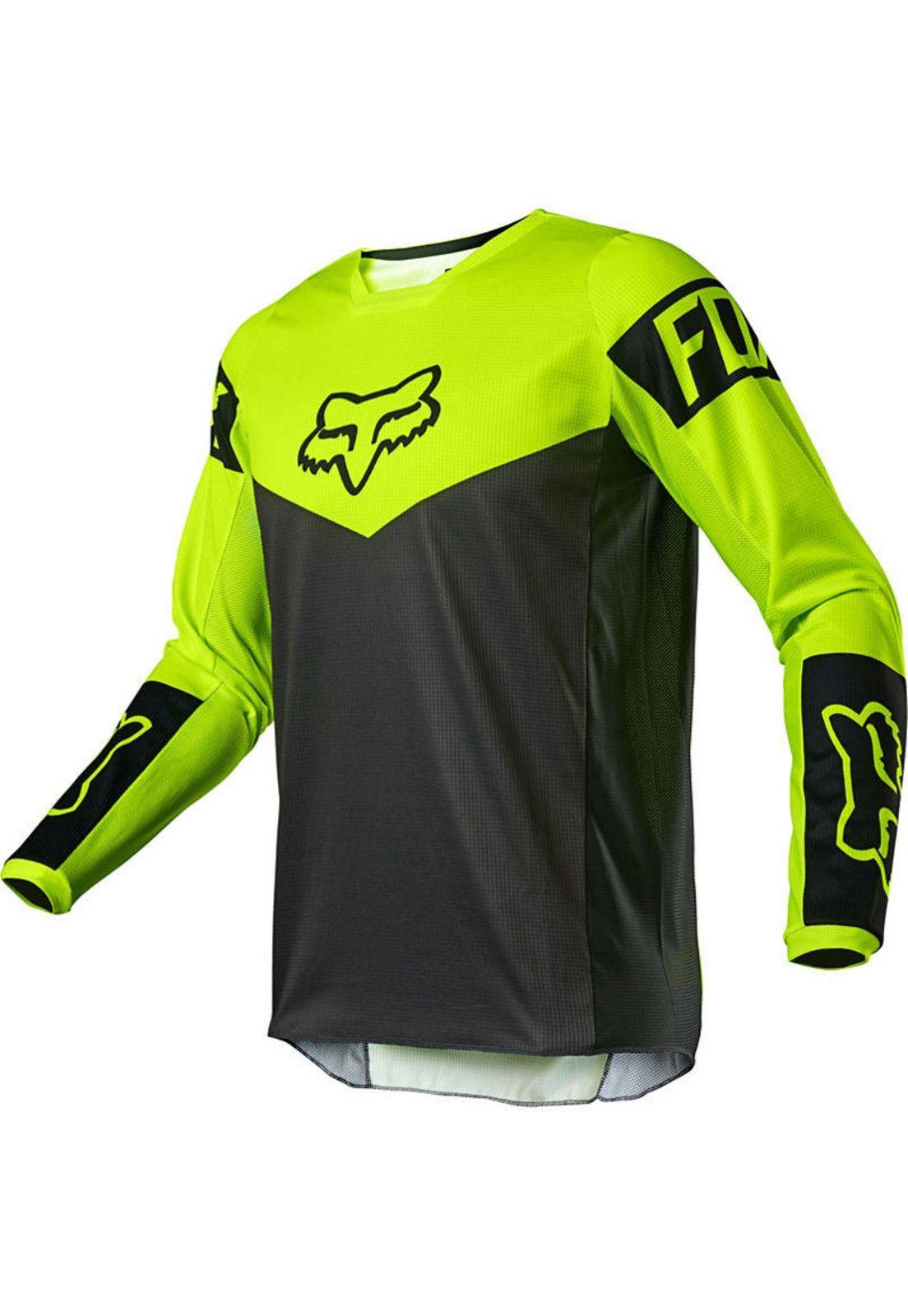 Polera Moto 180 Revn Amarillo Fluor Fox.-1