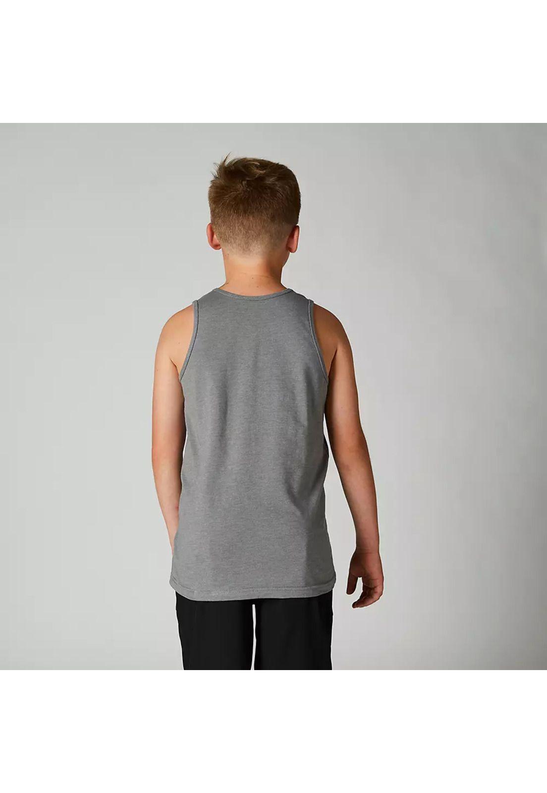 Polera Lifestyle Niño BNKR Sin Mangas Gris Fox-2