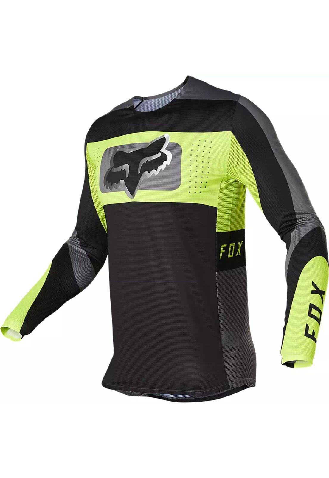 Polera Moto Flexair Mirer Amarillo Fox-0