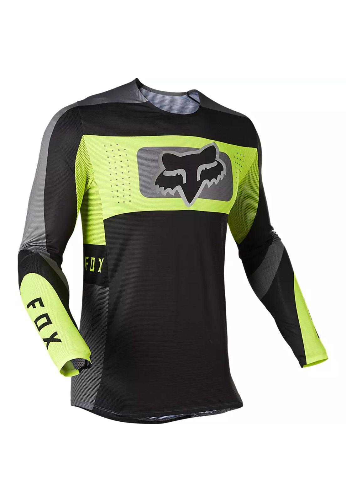 Polera Moto Flexair Mirer Amarillo Fox-2