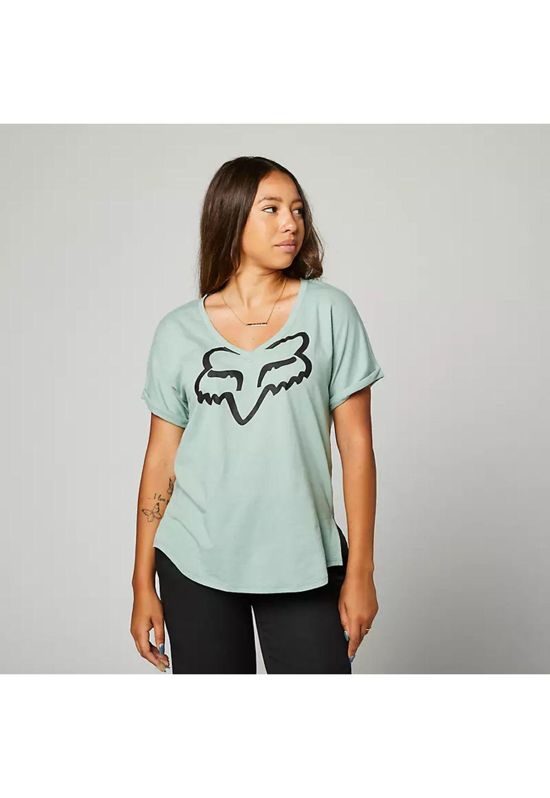 Polera Lifestyle Mujer Boundary Verde Agua Fox-0