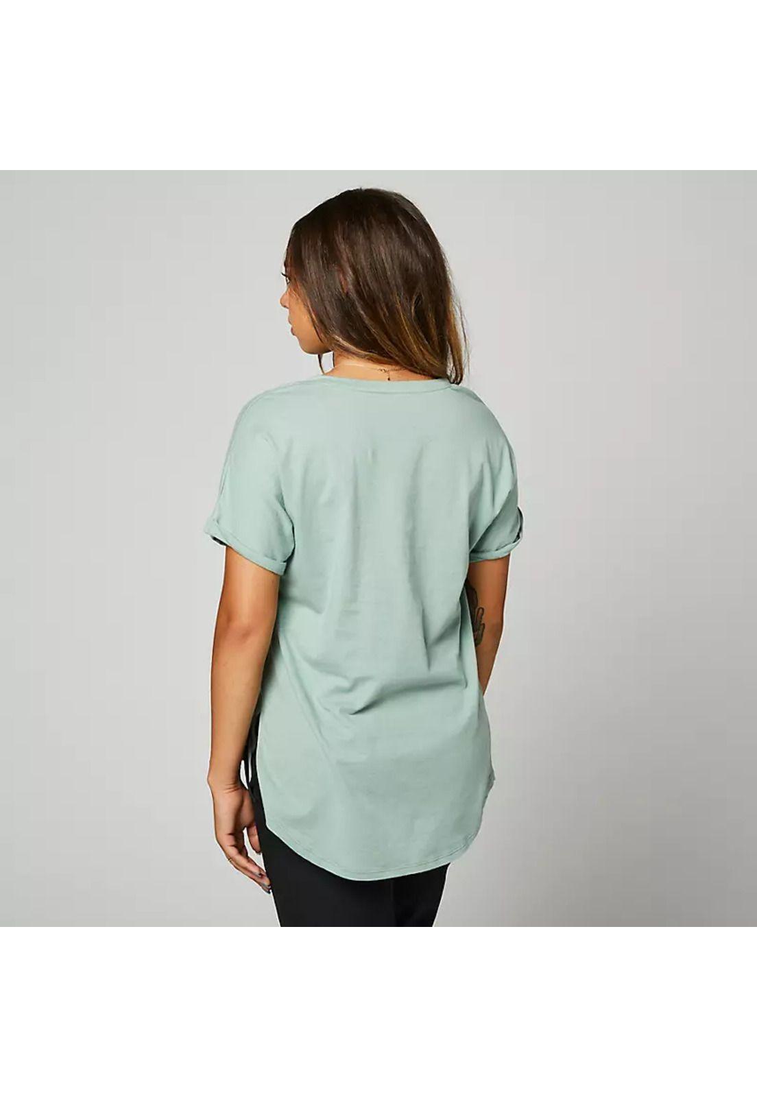 Polera Lifestyle Mujer Boundary Verde Agua Fox-1