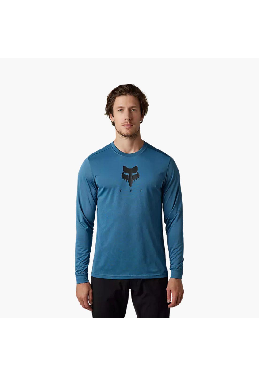 Polera Bicicleta Ranger Trudi™ Manga Larga Azul Fox-1