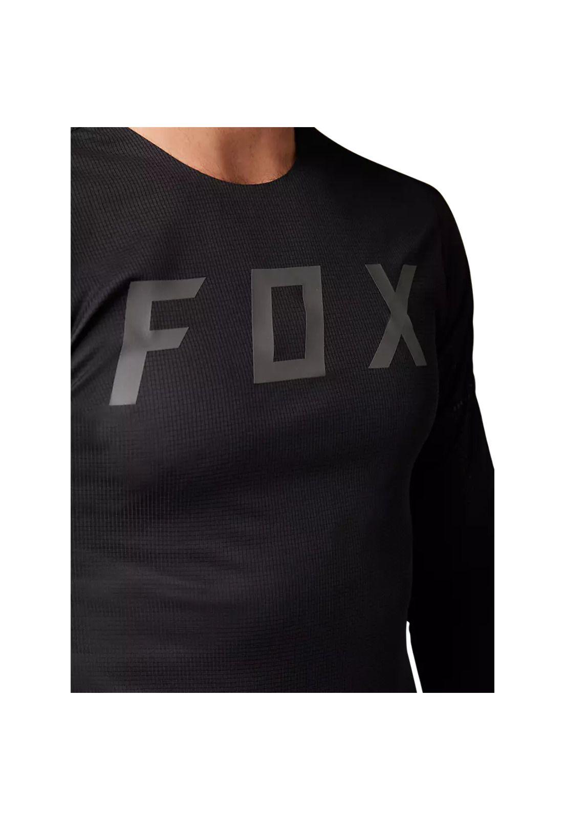 Polera Bicicleta Flexair Pro Manga Larga Negro Fox-3