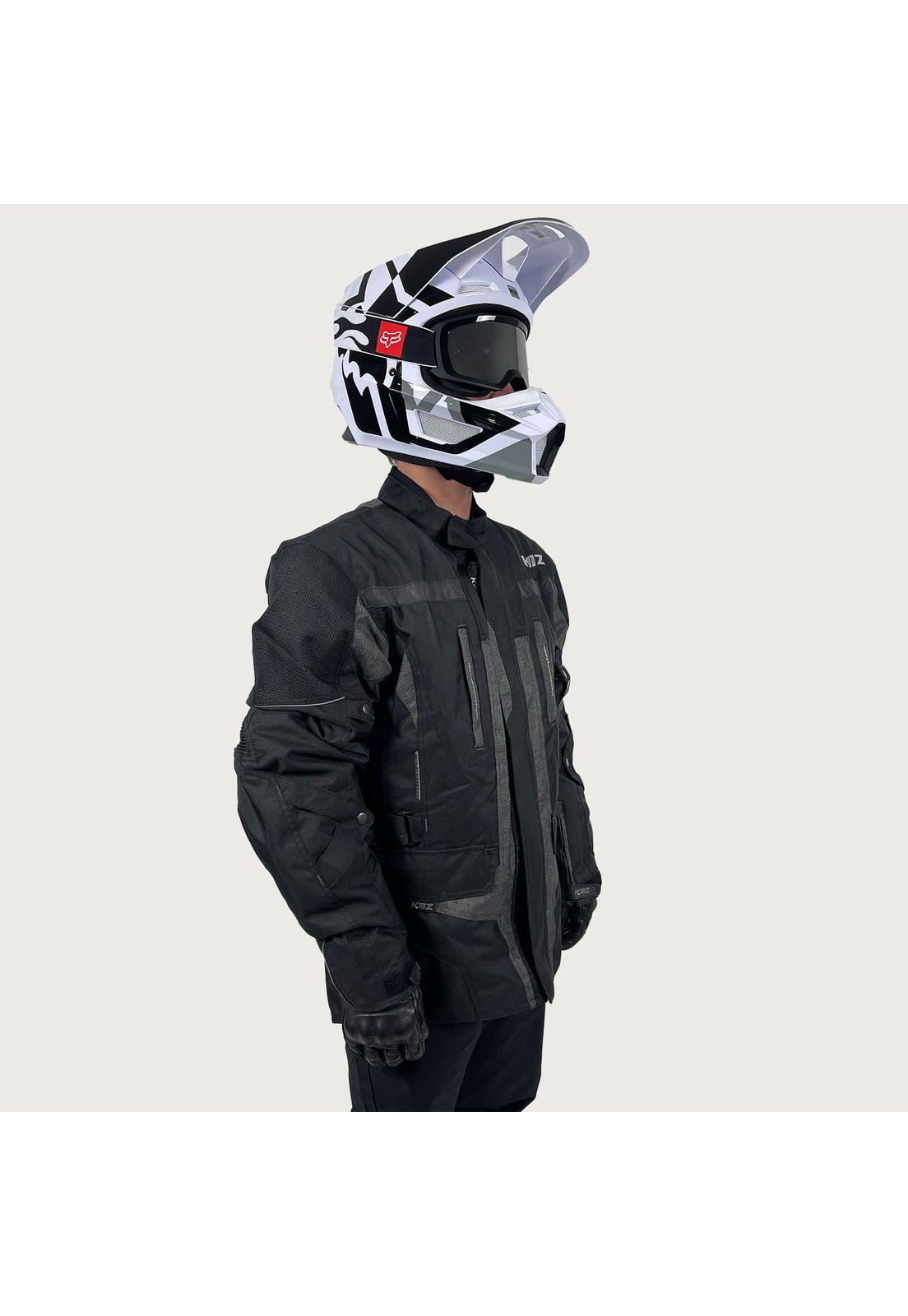 Chaqueta Moto Calle Soma Negro KMZ-1