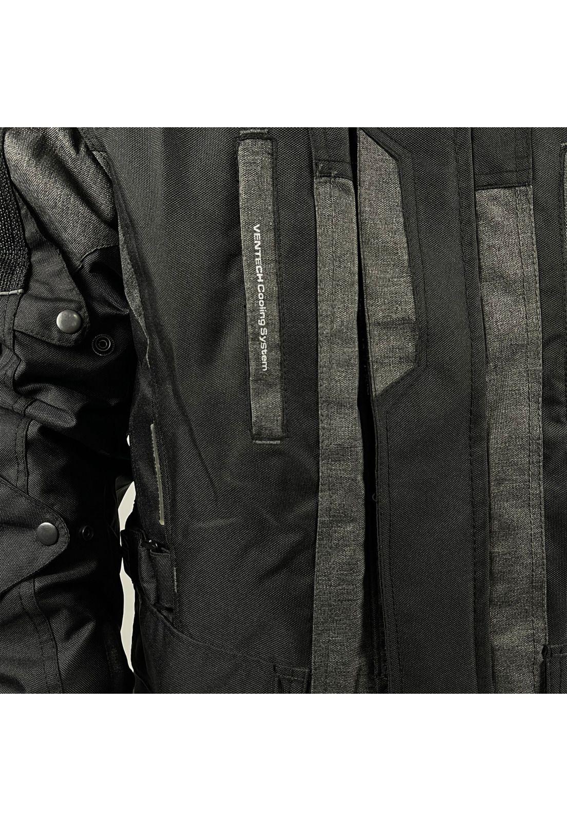 Chaqueta Moto Calle Soma Negro KMZ-4