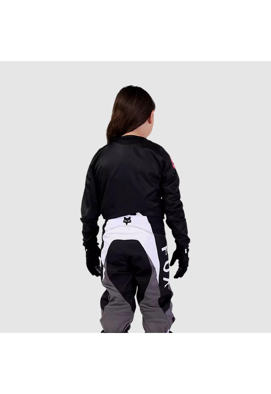 Polera Moto Niña 180 Blackout Negro Fox-2