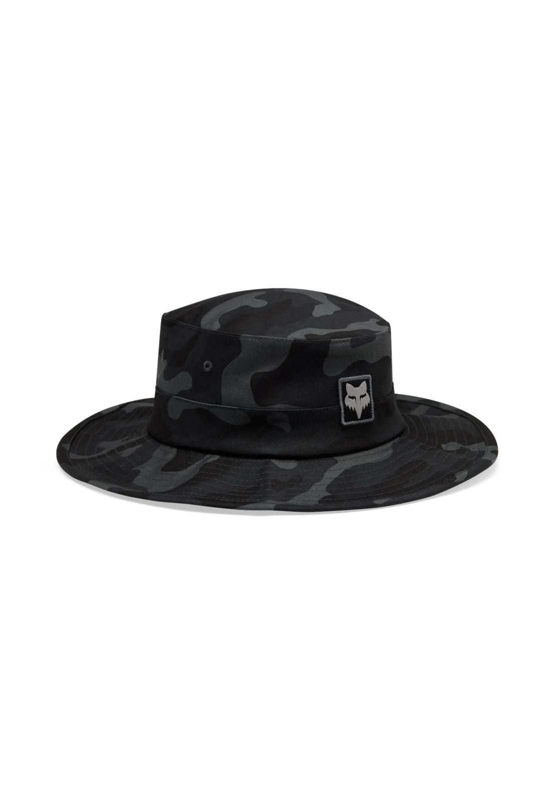 Gorro Lifestyle Base Over Sun Hat Negro Camo Fox-0