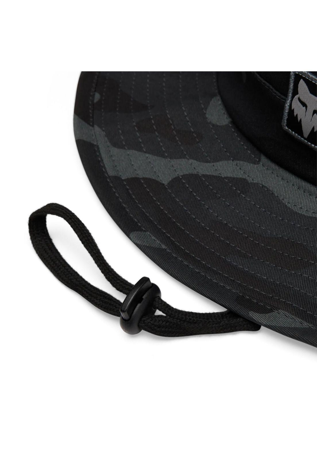 Gorro Lifestyle Base Over Sun Hat Negro Camo Fox-3