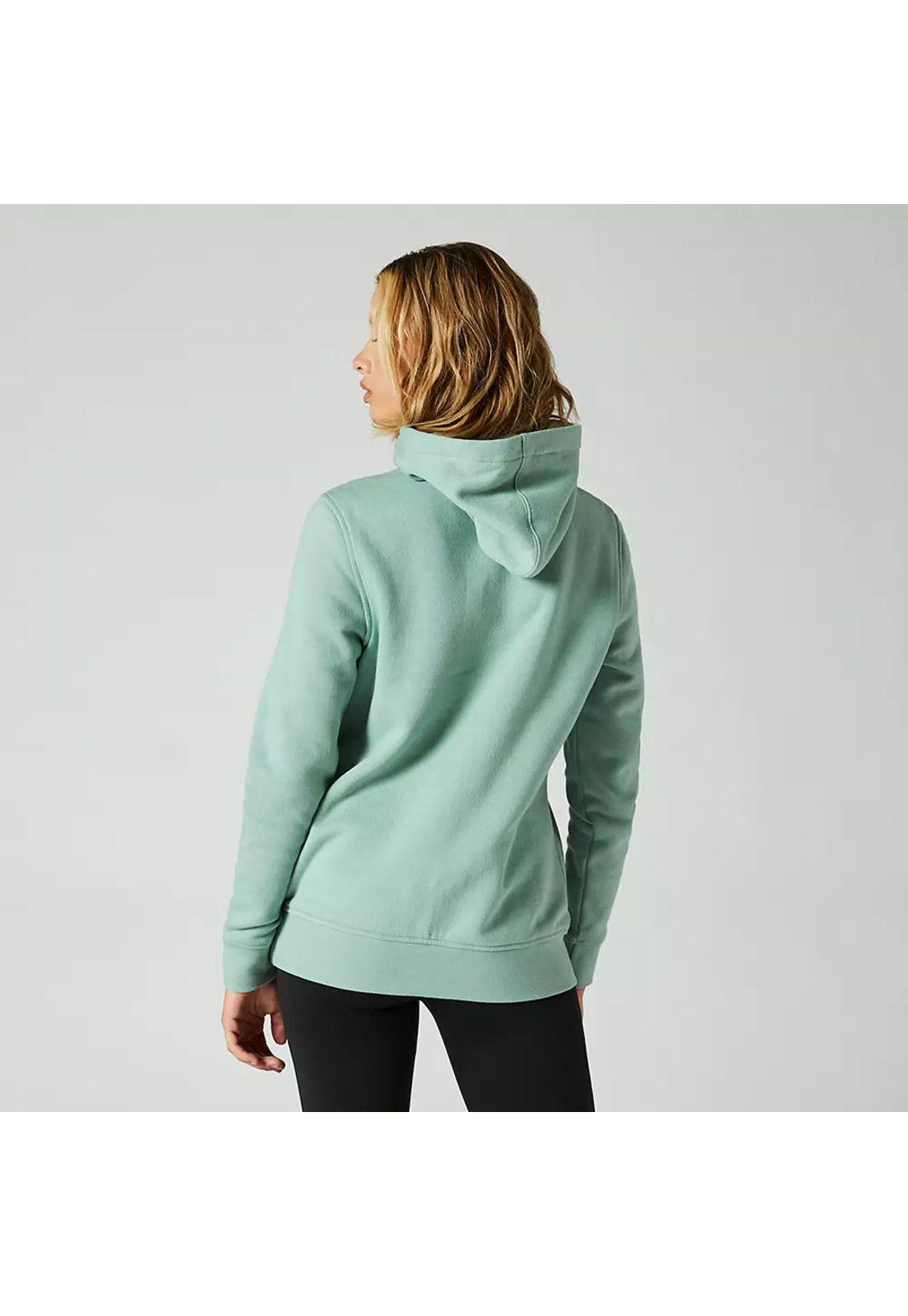 Poleron Lifestyle Mujer Pinnacle Verde Agua Fox-1