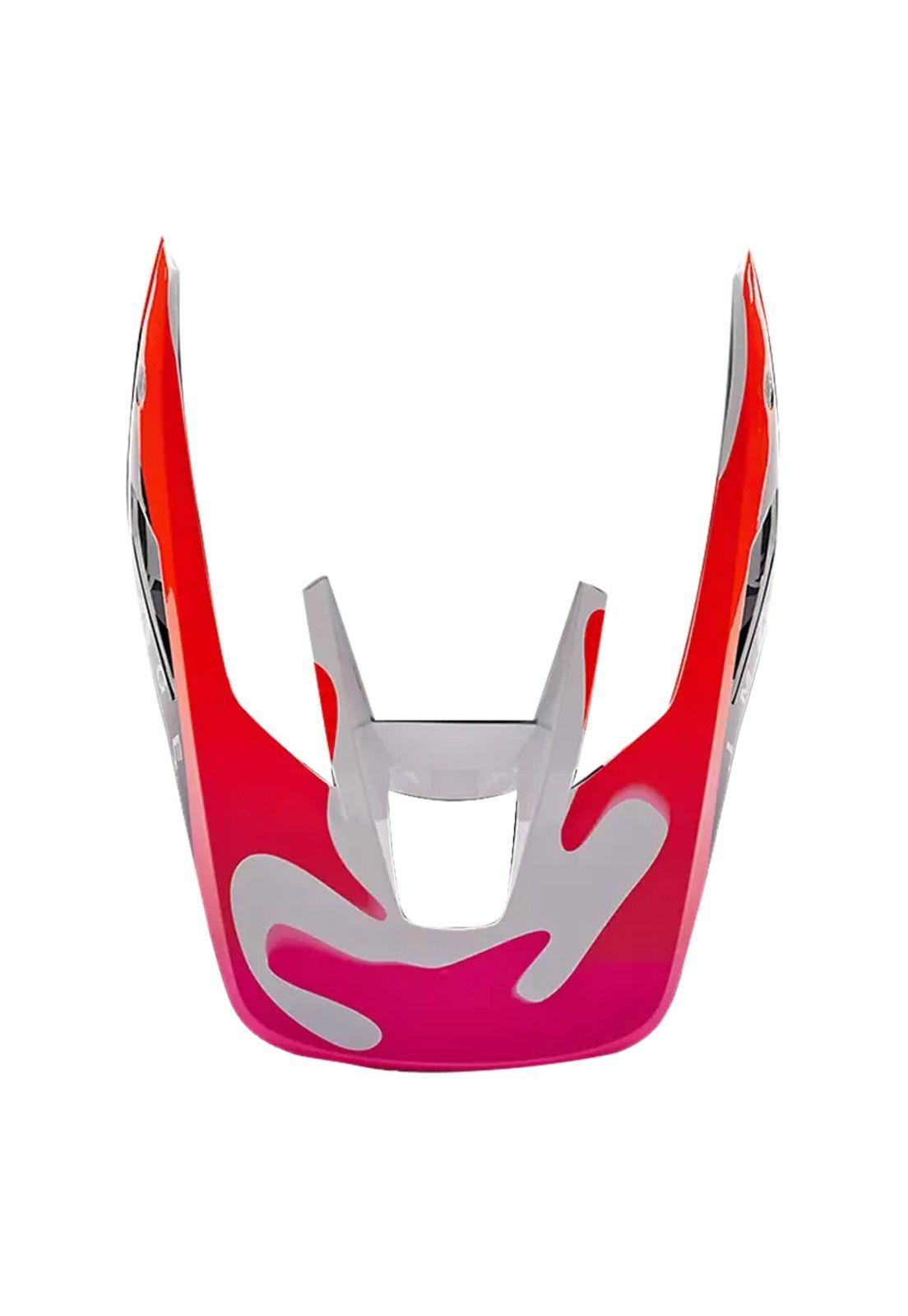 Visera Moto V3 Ryvr Blanco/Negro Fox-1