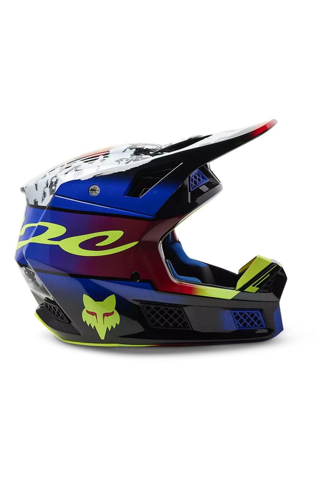 Casco Moto V3 RS Dkay Multicolor Fox-1