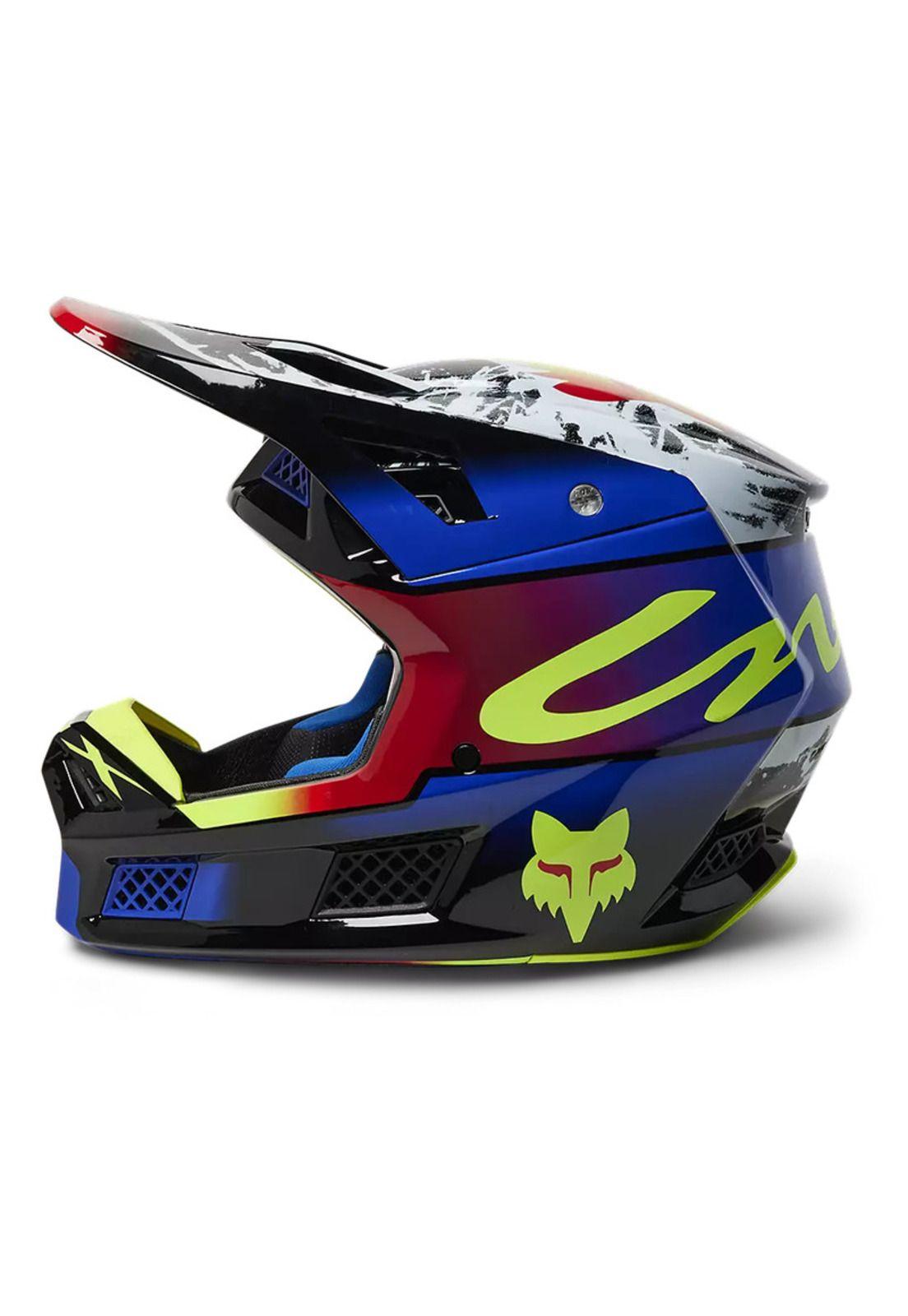 Casco Moto V3 RS Dkay Multicolor Fox-2