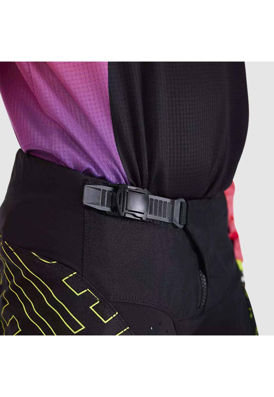 Pantalon Moto Niño 180 Elevated Negro/Rosado Fox-4