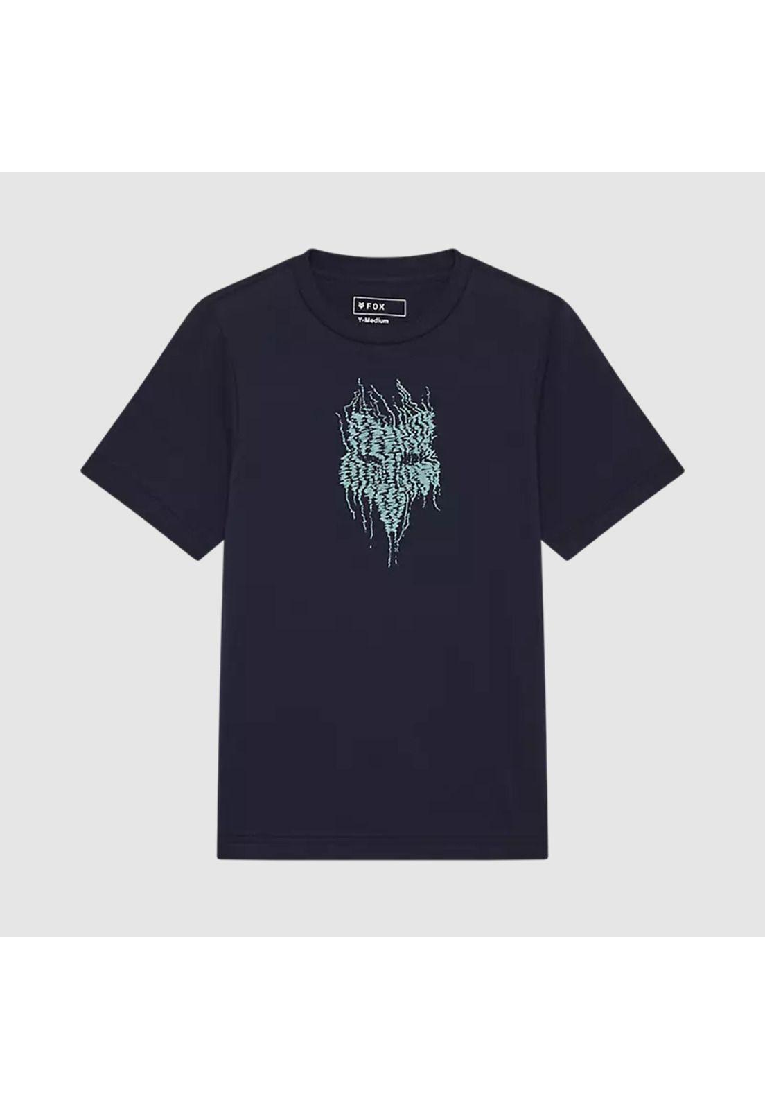Polera Lifestyle Niño Bark Azul Fox-0