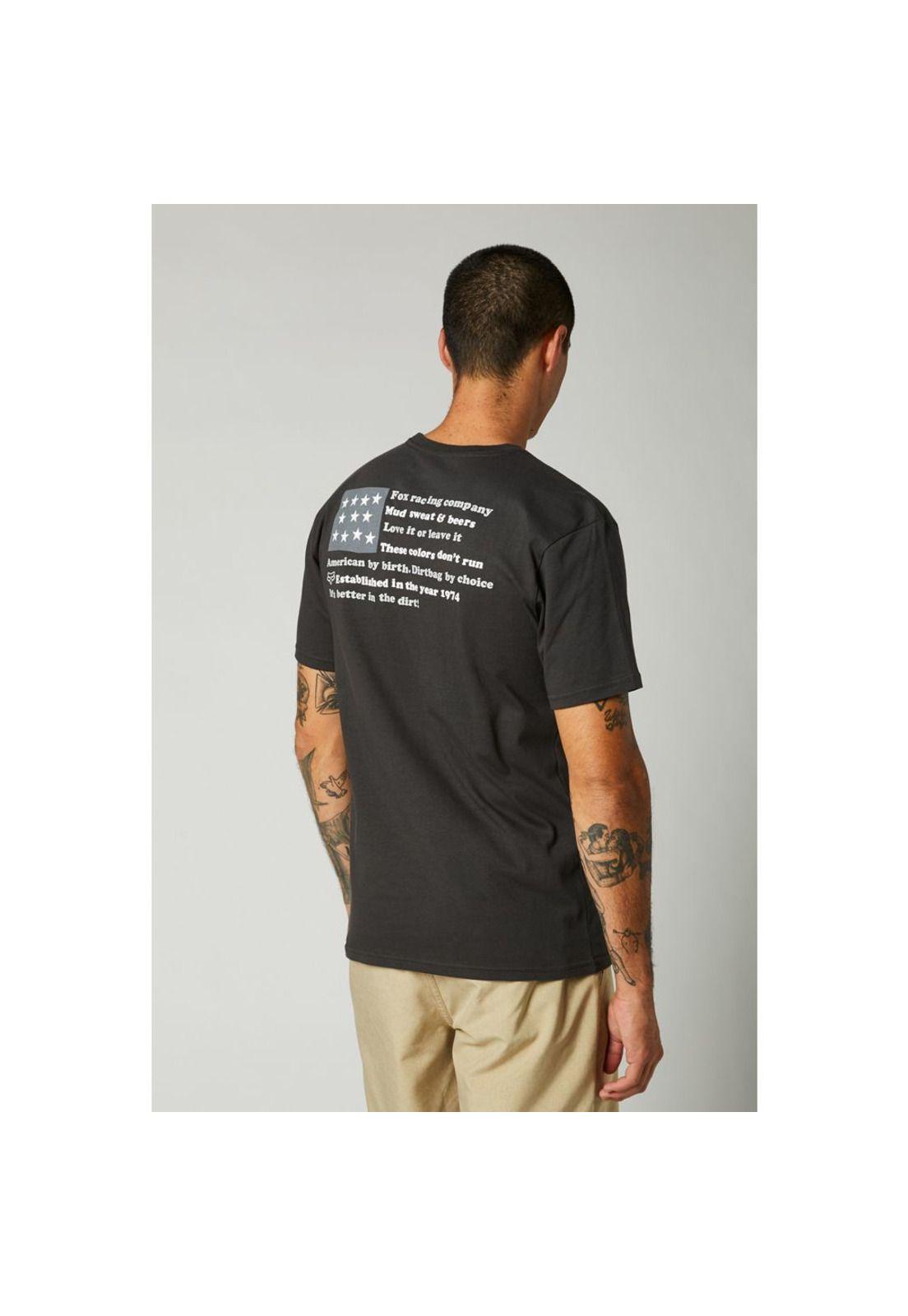 Polera Lifestyle American Dream SS Premium Tee Negro Fox-1