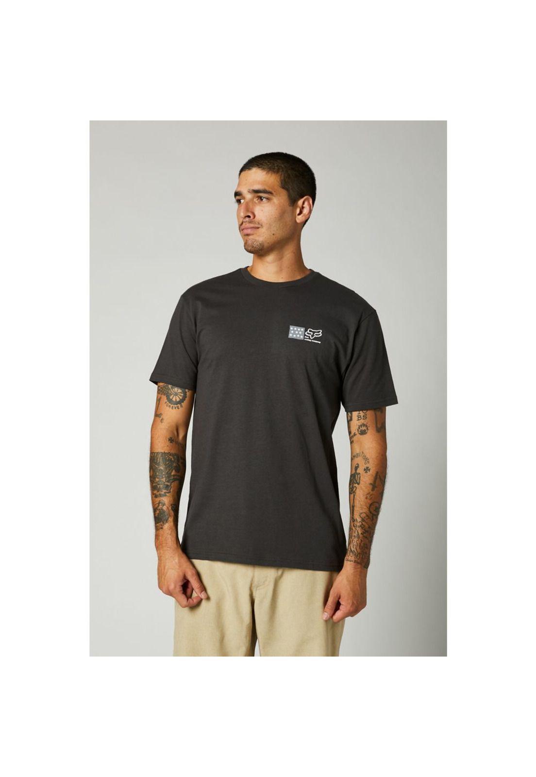 Polera Lifestyle American Dream SS Premium Tee Negro Fox-2
