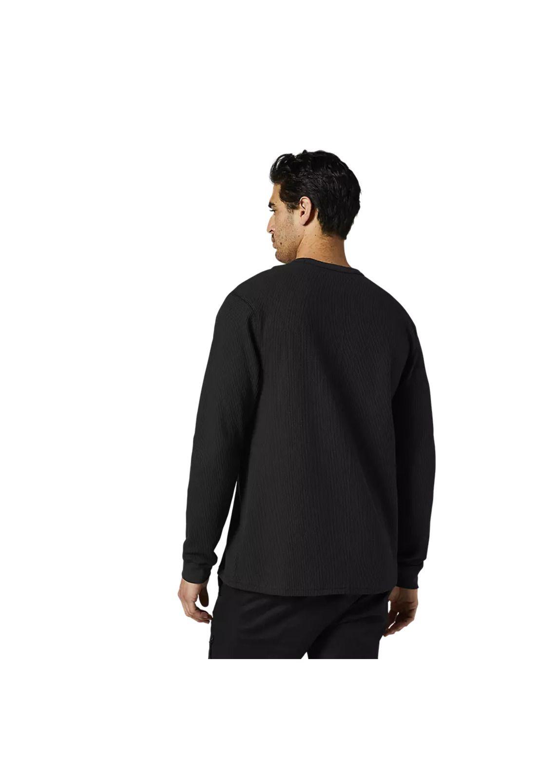Polera Lifestyle Manga Larga Pinnacle Negro Fox-1