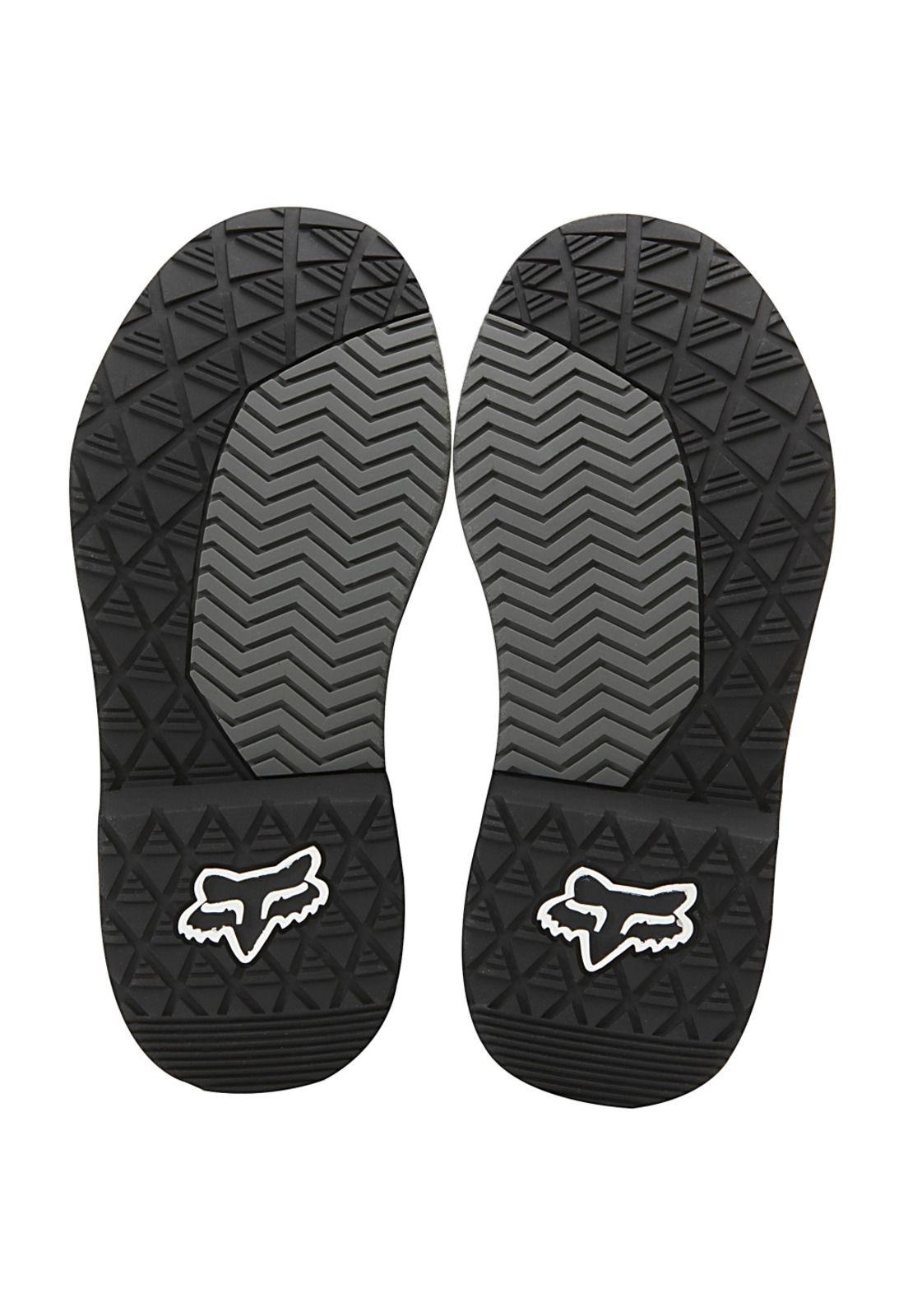 Botas Moto Infantil Comp 5K Negro Plata Fox-1