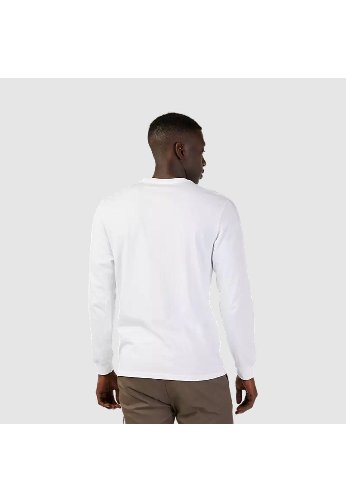Polera Lifestyle Cienega Manga Larga Blanco Fox-2