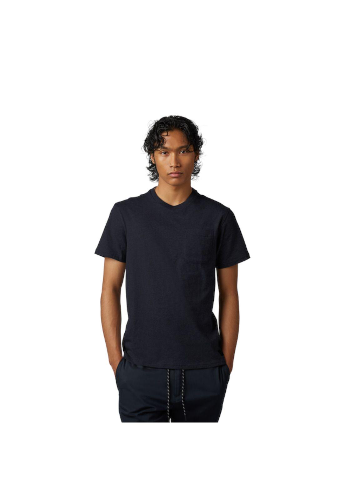 Polera Lifestyle Level Up Pocket Negro Fox-0