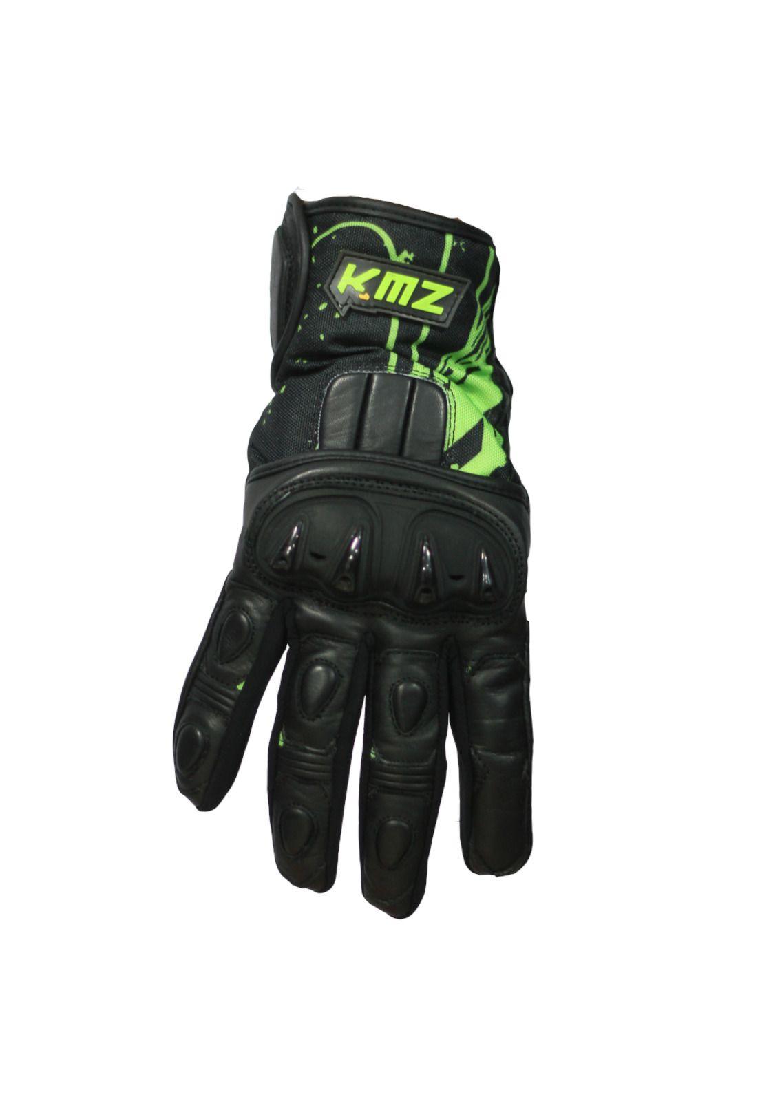Guantes Moto Calle Robot Negro/Neon KMZ-0