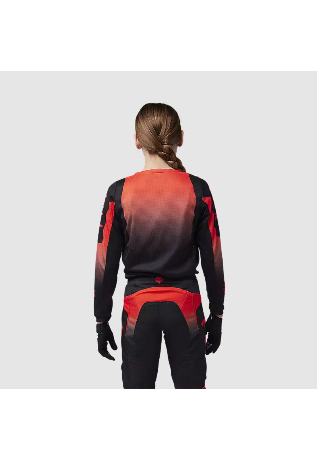 Polera Moto Niño 180 Lean Rojo Fox-3