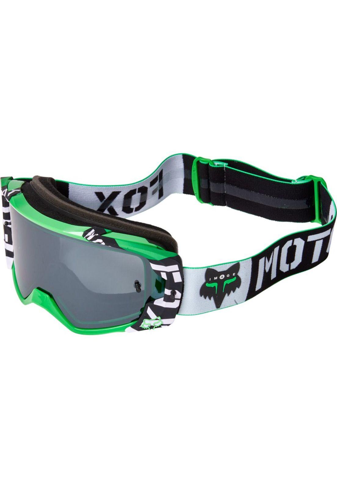 Antiparras Moto Vue Nobyl Blanco/Verde Fox-1