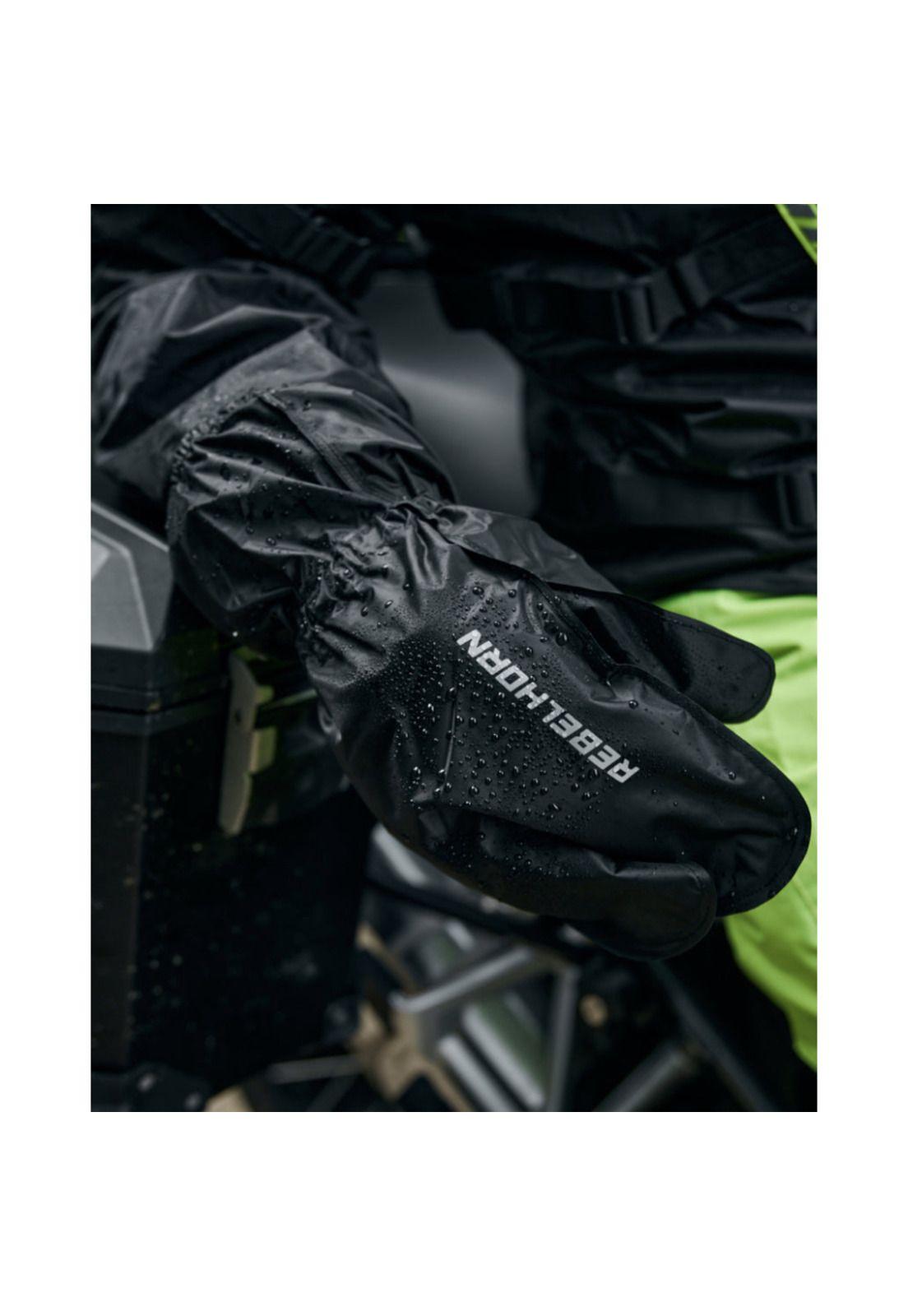 Cubre Guantes Moto Calle Bolt Negro RebelHorn-2