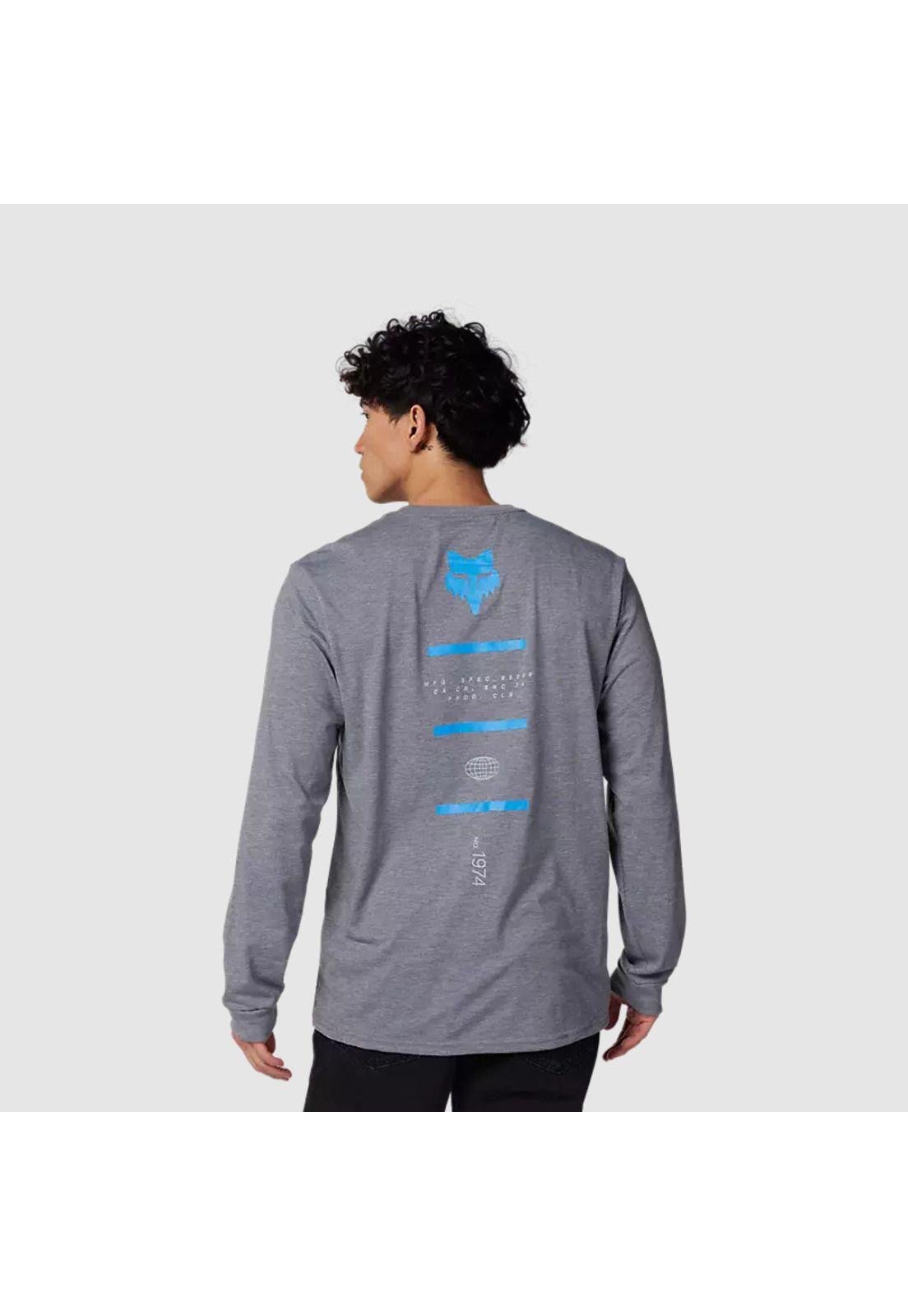 Polera Lifestyle Magnetic Manga Larga Gris Fox-1