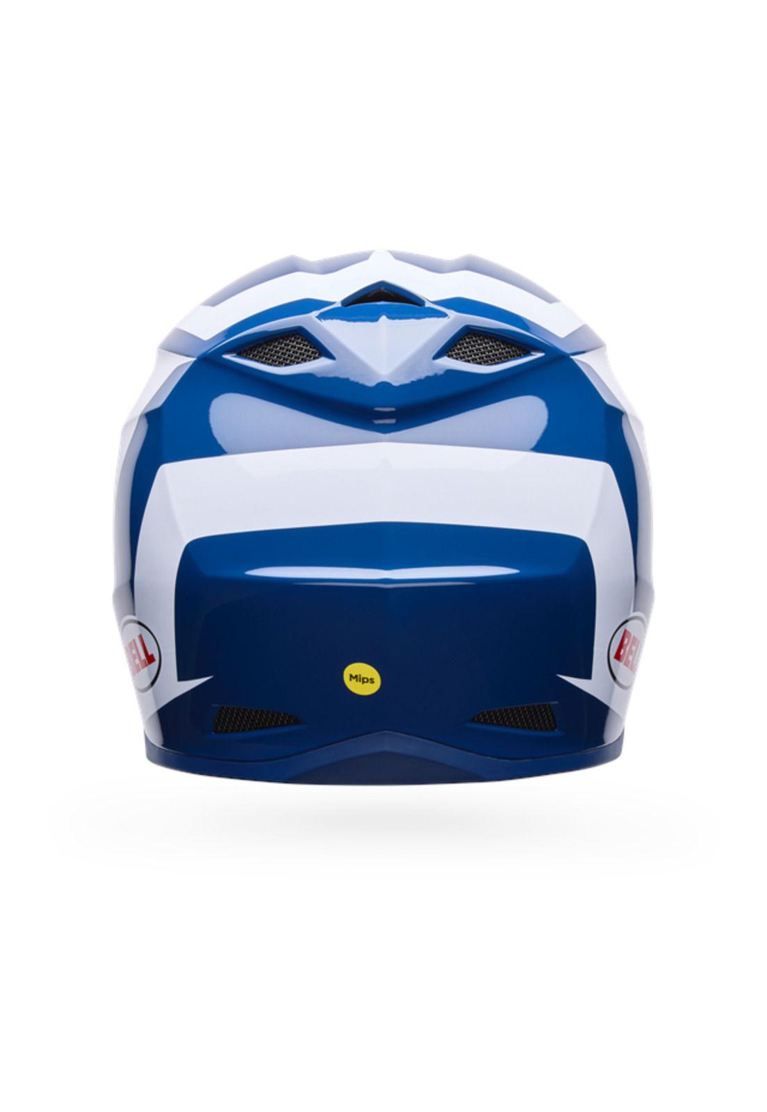 Casco Moto MX-10 Azul/Blanco Bell-3