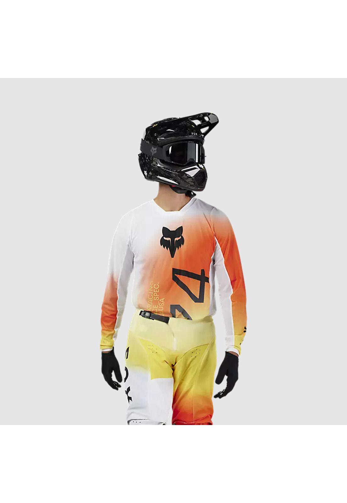 Polera Moto Air Haze 180 Blanco Fox-2