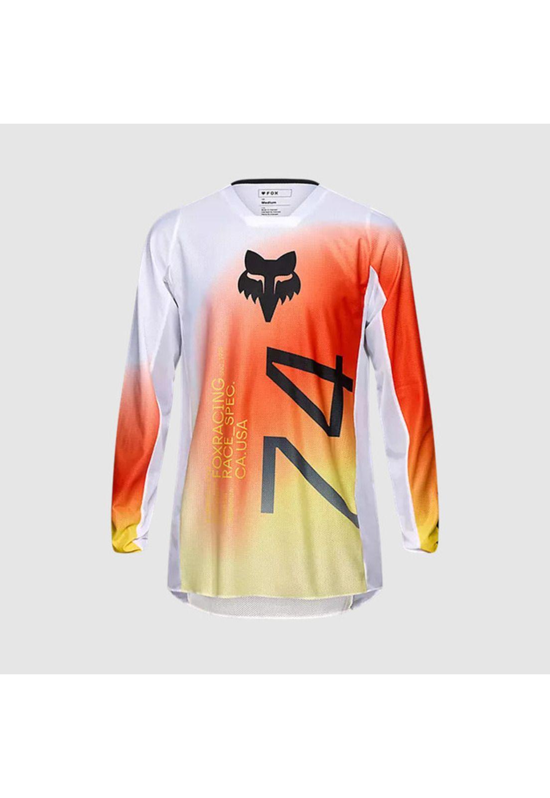 Polera Moto Air Haze 180 Blanco Fox-0