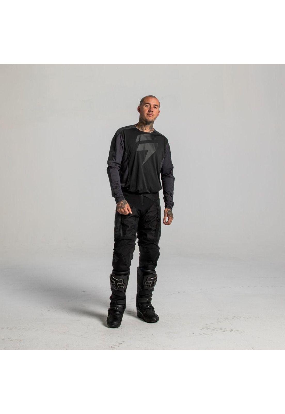 Pantalon Moto Black Label Dead Eye Negro Shift-1