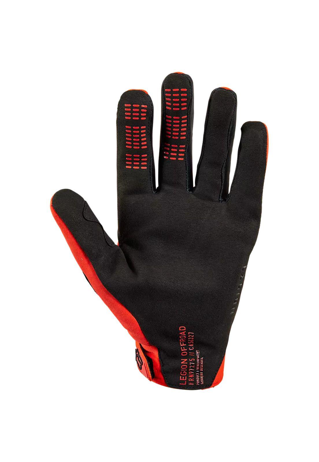 Guantes Moto Defend Thermo Offroad Naranjo Fox-1
