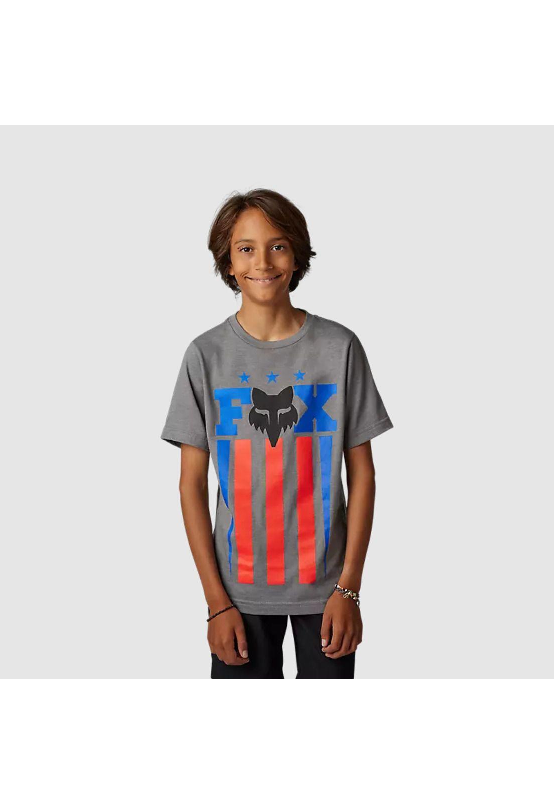Polera Lifestyle Niño Unity Gris Fox-0