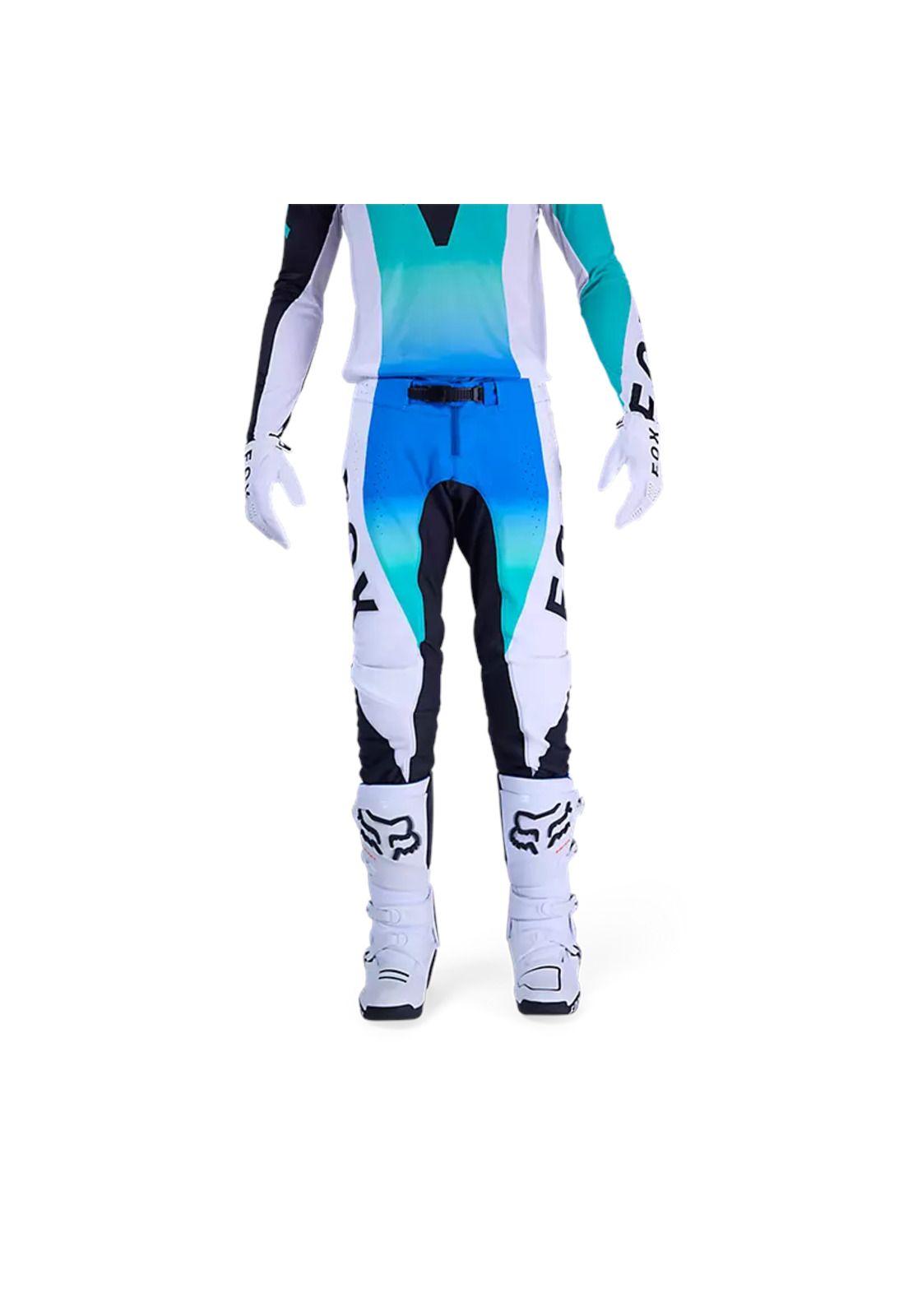 Pantalon Moto Flexair Spire Azul Fox-2