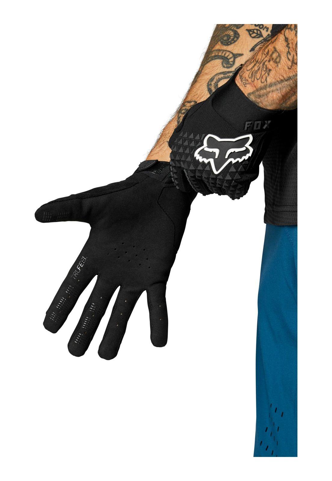 Guantes Bicicleta Defend Negro Fox-1