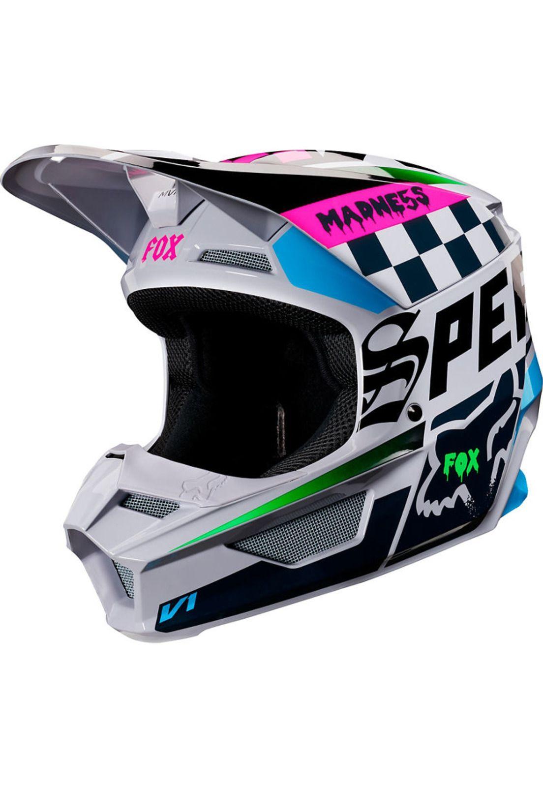 Visera Moto Niño V1 Czar Gris Fox-2