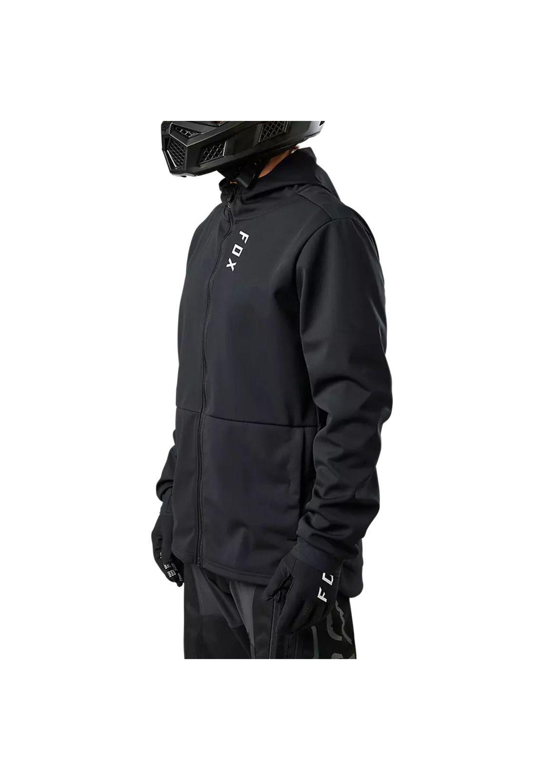 Chaqueta Moto Defend Drive Windblock Zip Negro Fox-6