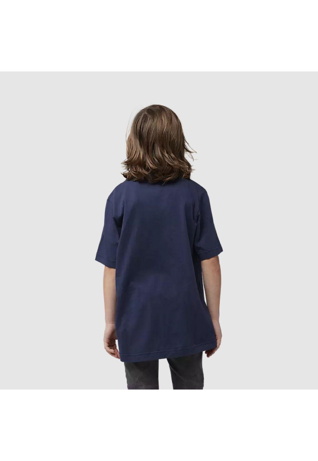 Polera Lifestyle Niño Absolute Azul Marino Fox-3