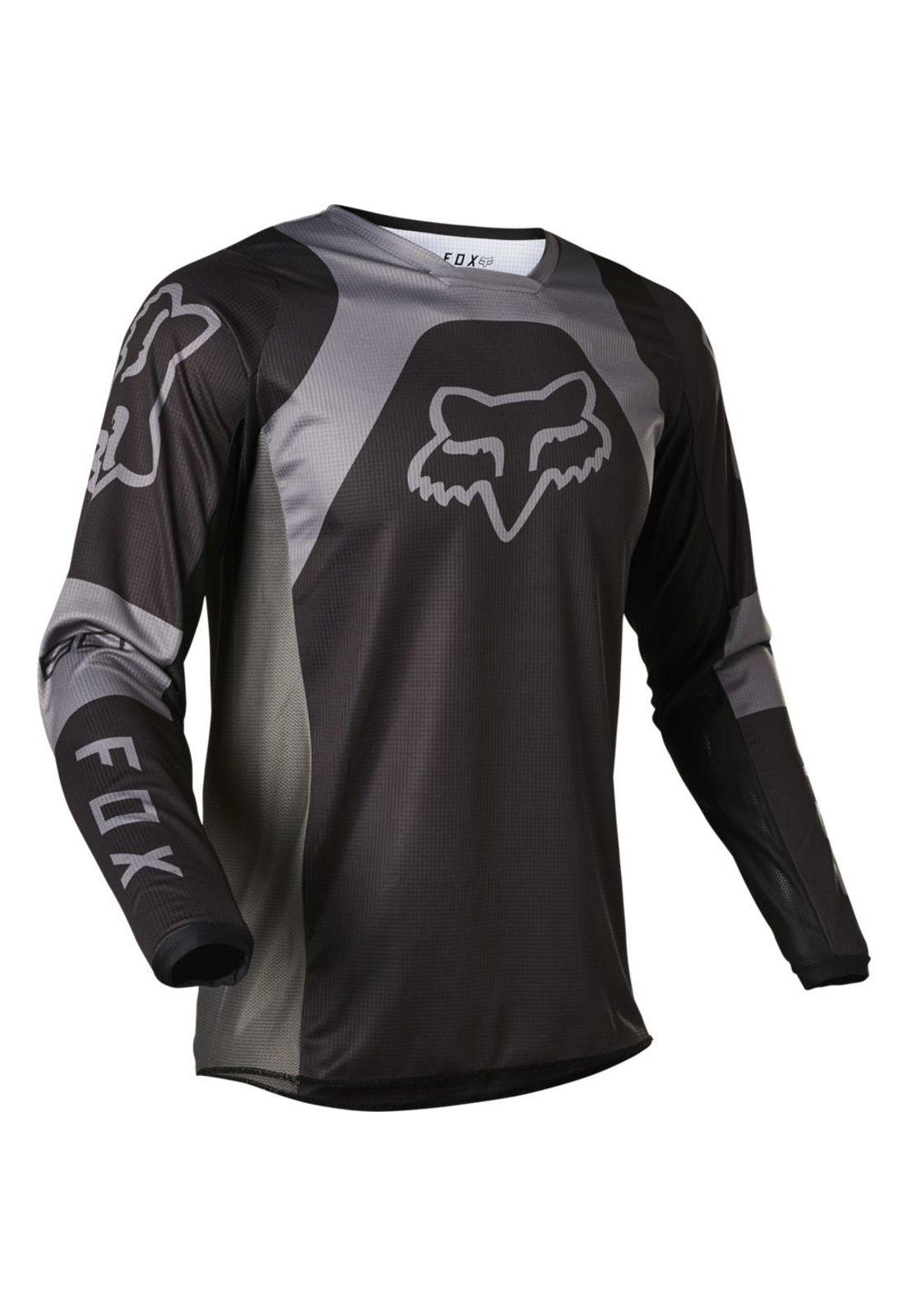 Polera Moto 180 Lux Negro/Gris Fox-0