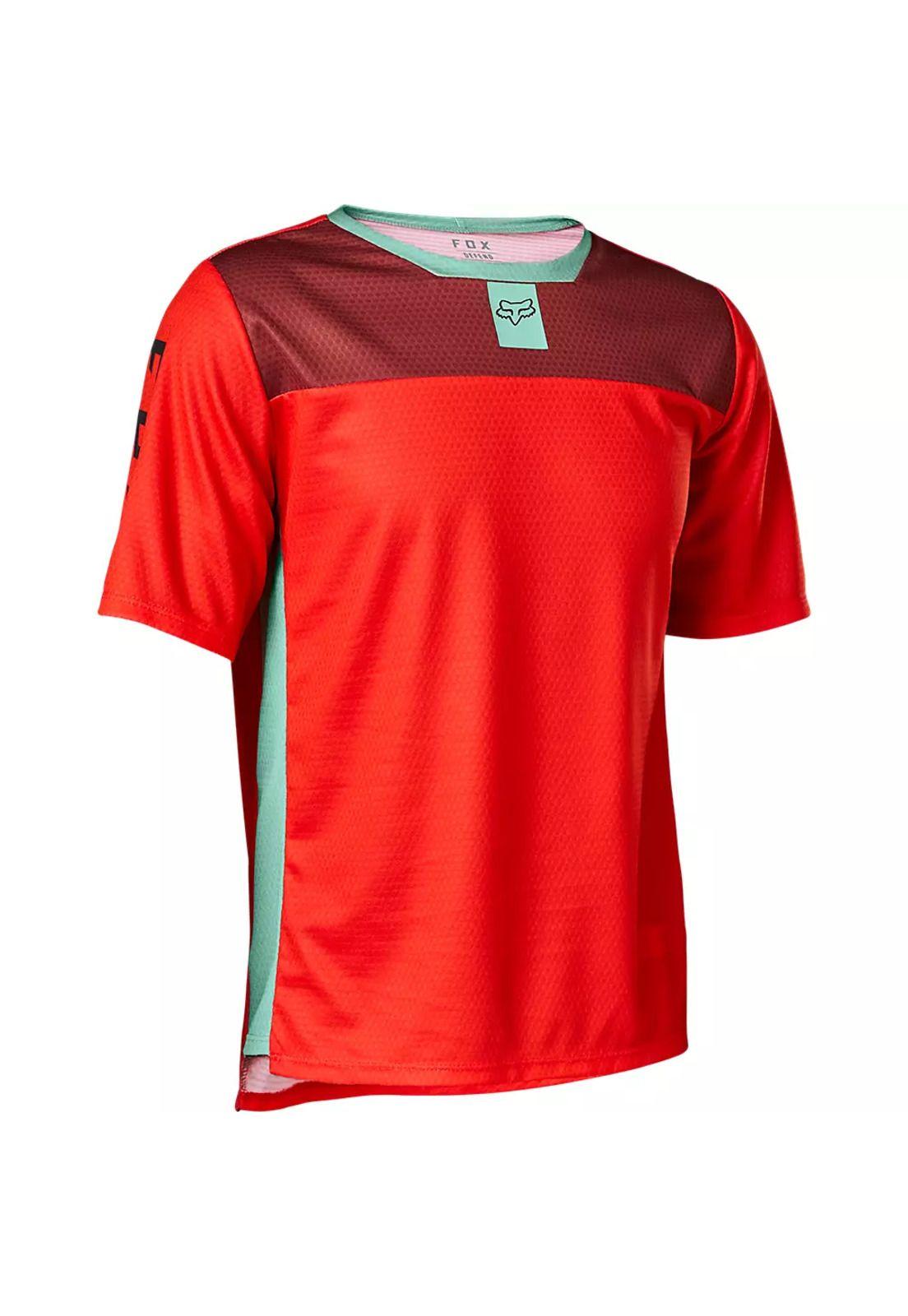 Polera Bicicleta Niño Defend Rojo Fox-0
