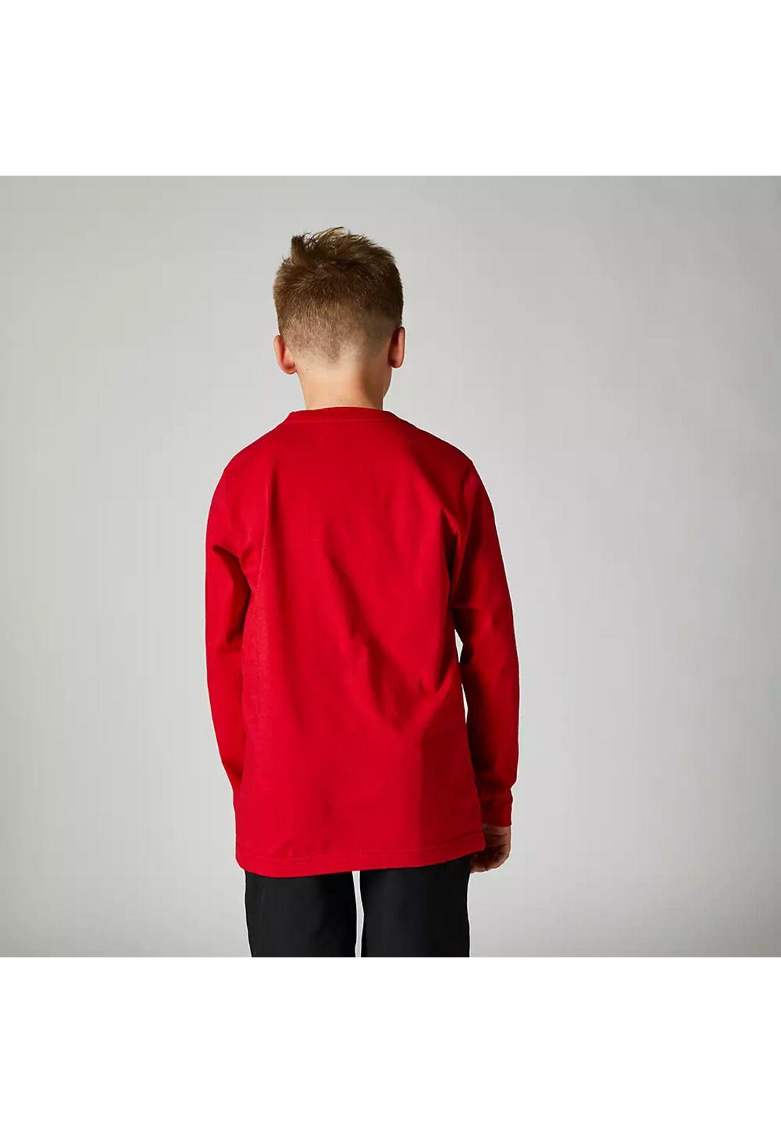 Polera Lifestyle Niño RKANE Mangla Larga Rojo Fox-1