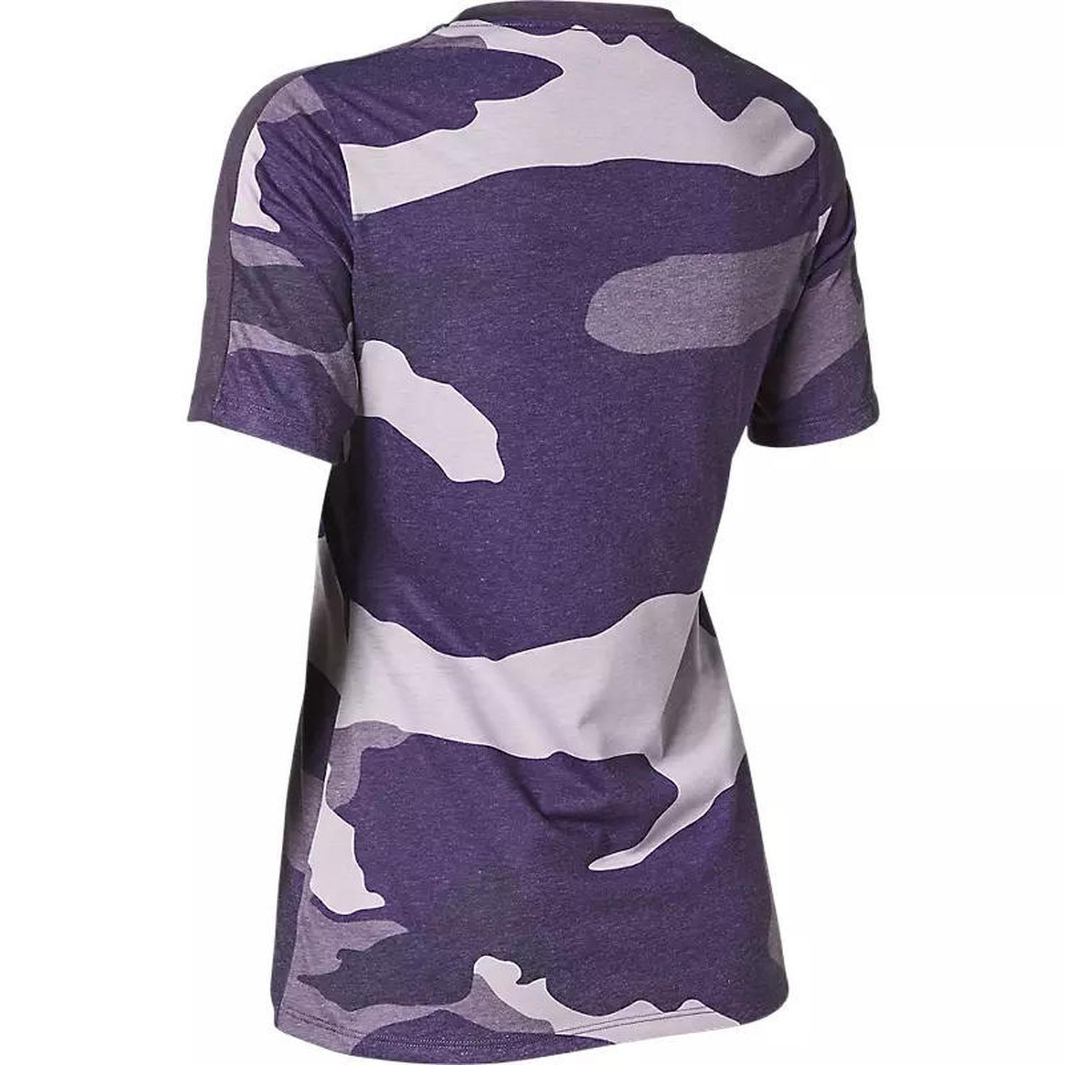 Polera Bicicleta Mujer Drirelease Camo Morado Fox-1