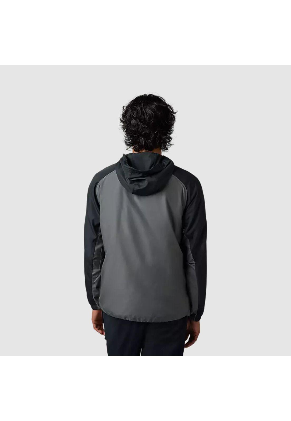 Chaqueta Cortavientos Lifestyle Title Sponsor Negro/Gris Fox-2