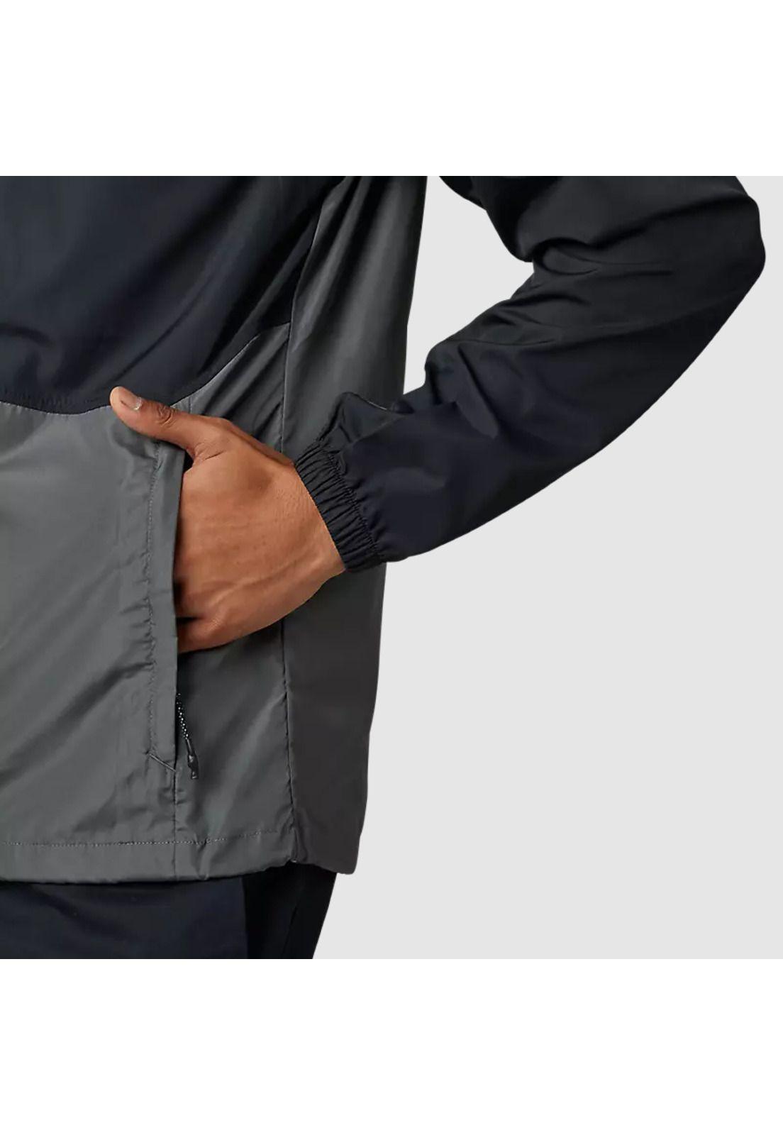 Chaqueta Cortavientos Lifestyle Title Sponsor Negro/Gris Fox-3