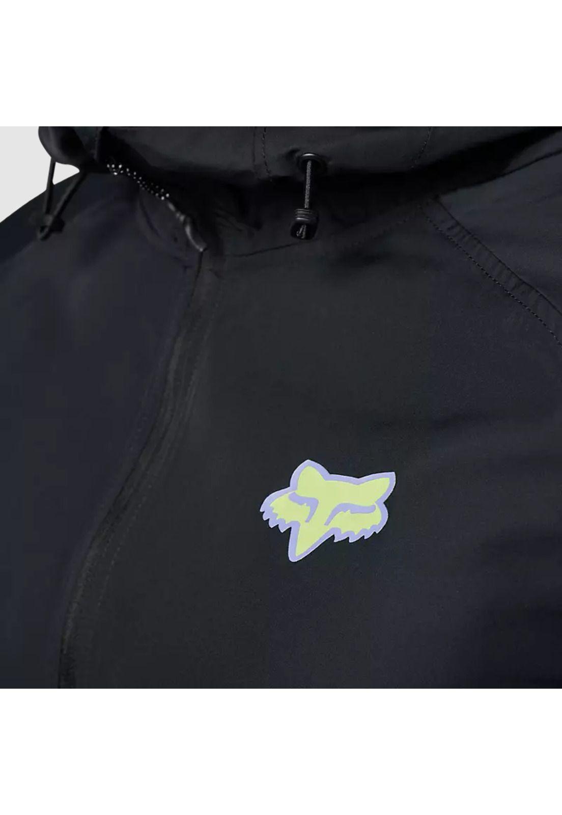 Chaqueta Cortavientos Lifestyle Title Sponsor Negro/Gris Fox-4